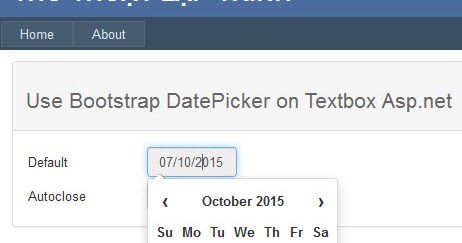 Datepicker Using Bootstrap in ASP.Net - Thủ thuật lập trình Asp.net ...