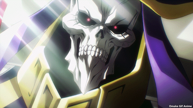 Joeschmo's Gears and Grounds: Omake Gif Anime - Overlord III - Episode 13  [END] - Ains Eye Flare