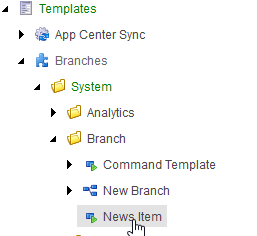 branch template