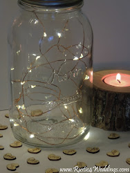 lights fairy led rustic battery string operated church wood table decorations settings weddings copper powered wire jar woodworks decor lighting