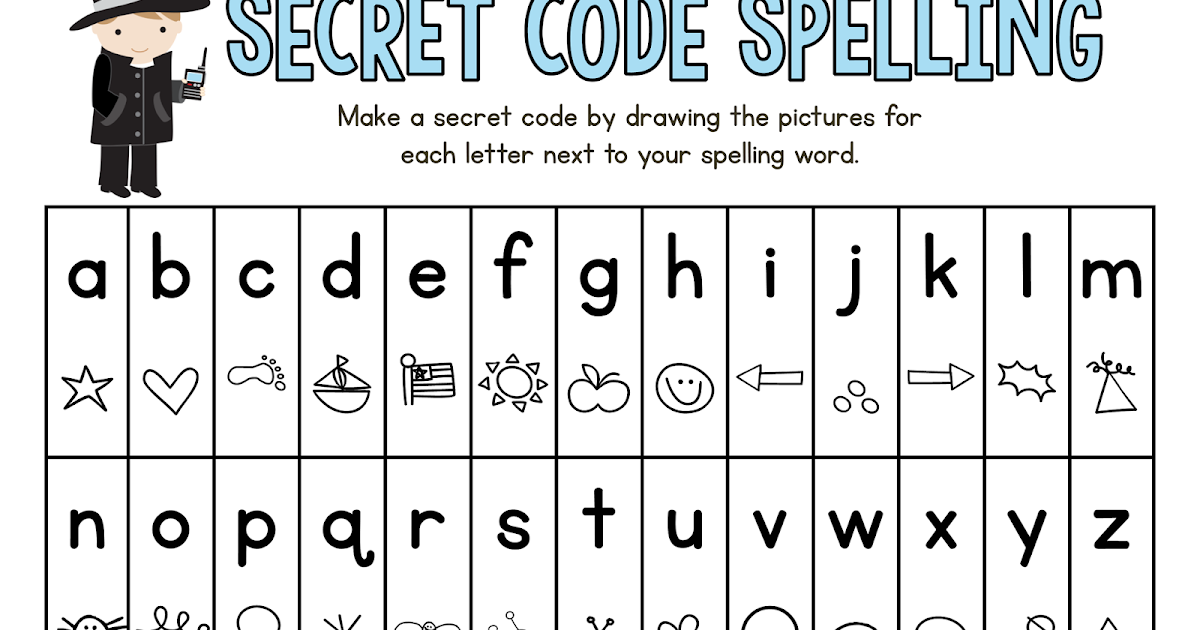 Printable Secret Code Spelling