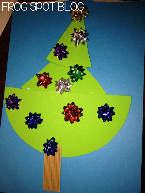FREE Green Paper Circle Christmas Tree Craft | From the Pond