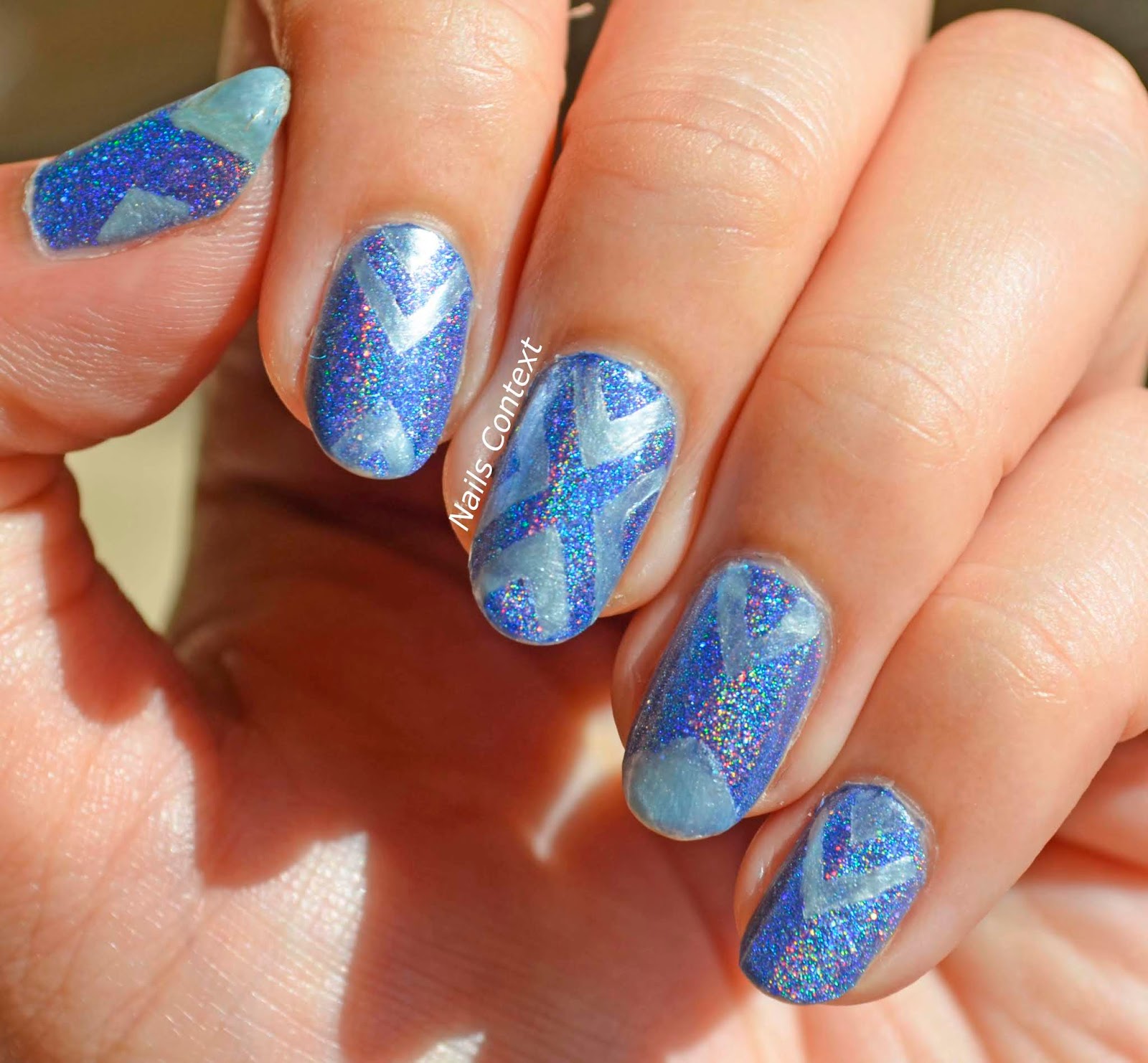 Nails Context: Blue Holo