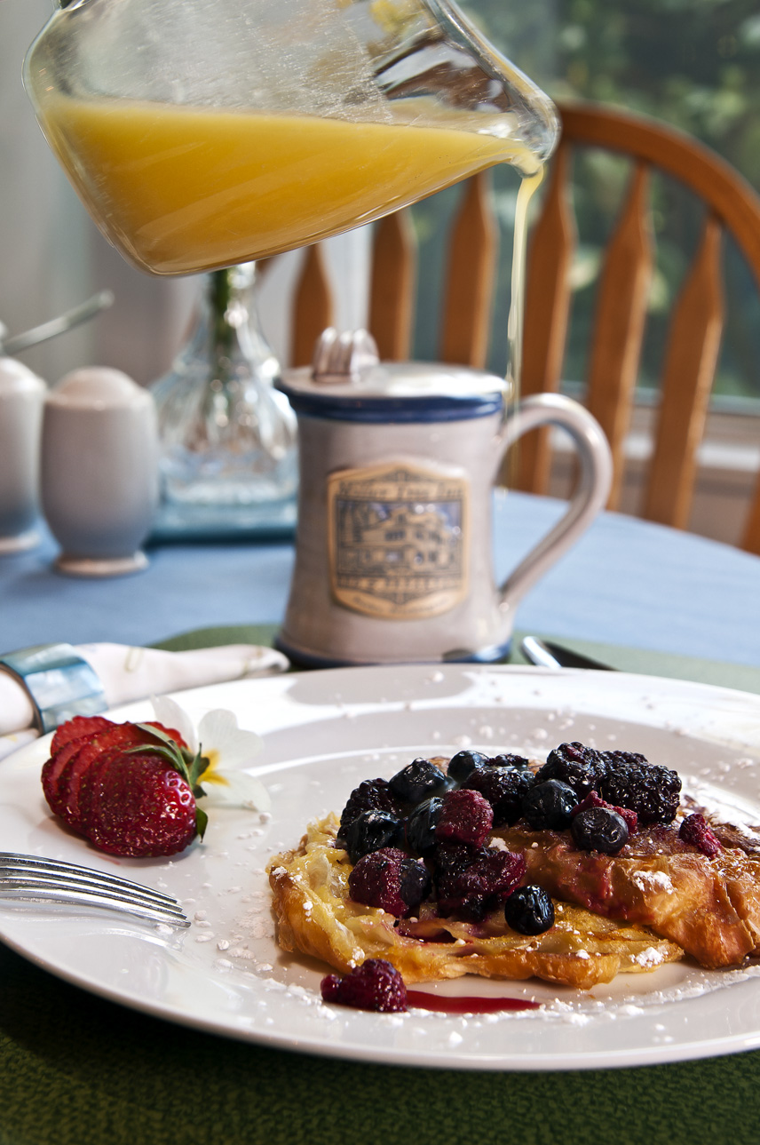 The Cullen House We had Orange Croissant French Toast Today!