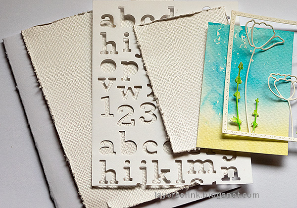 Layers of ink - Poppy Card Tutorial by Anna-Karin Evaldsson.