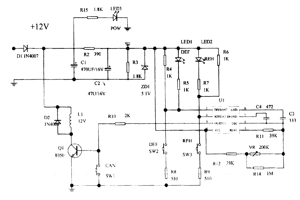 electric oven schematic