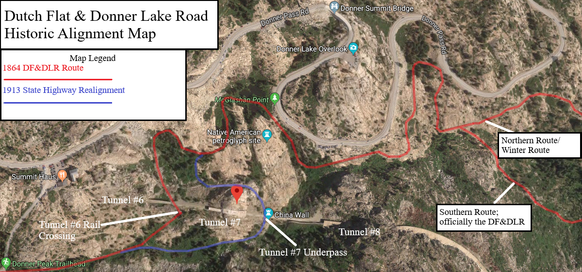 Donner Pass; hunting for the Dutch Flat & Donner Lake Road and