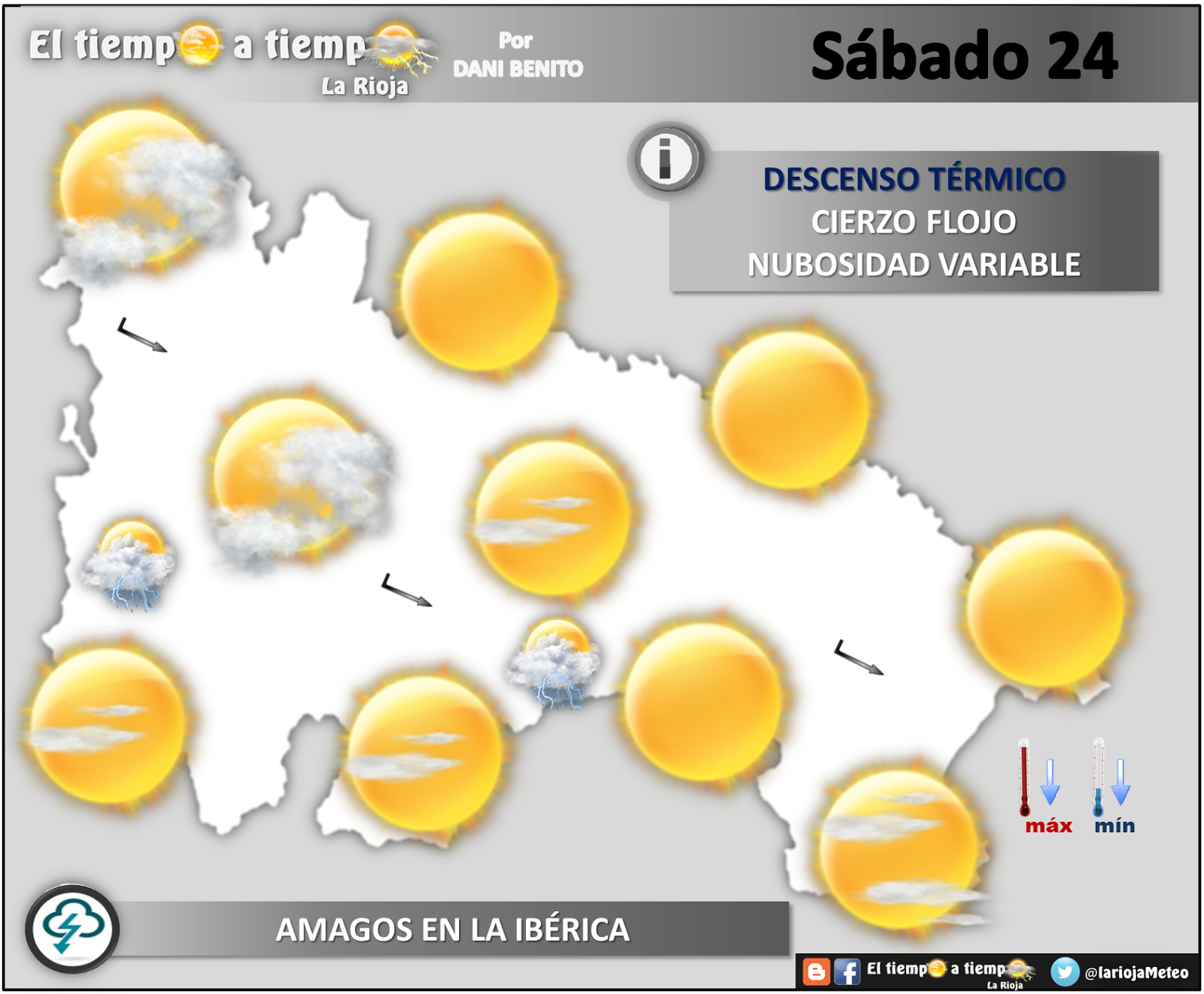 El Tiempo a tiempo La Rioja Predicción del tiempo en La Rioja del 23 al 25 de Junio´17 El Tiempo a tiempo La Rioja Predicción del tiempo en La Rioja del 23 al 25 de Junio´17