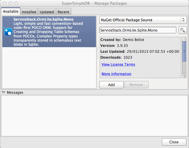 Simple Database Application