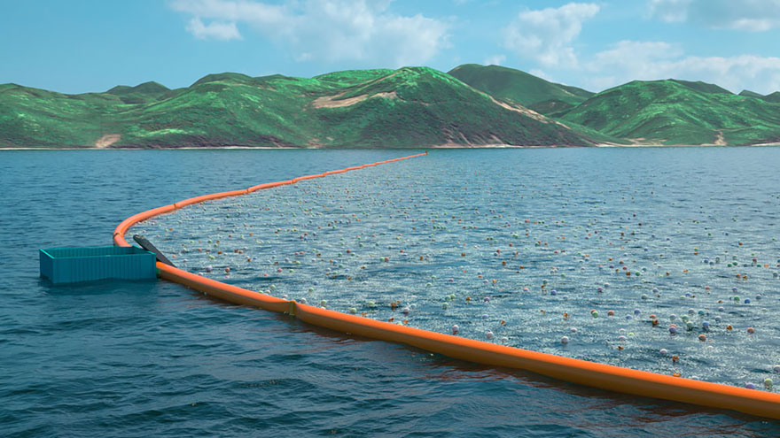 This 2,000m floating line will become the longest floating structure in the world when it’s deployed in 2016 - 20-Year-Old Inventor’s Idea For How To Make Ocean Clean Itself Will Be Launched In Japan