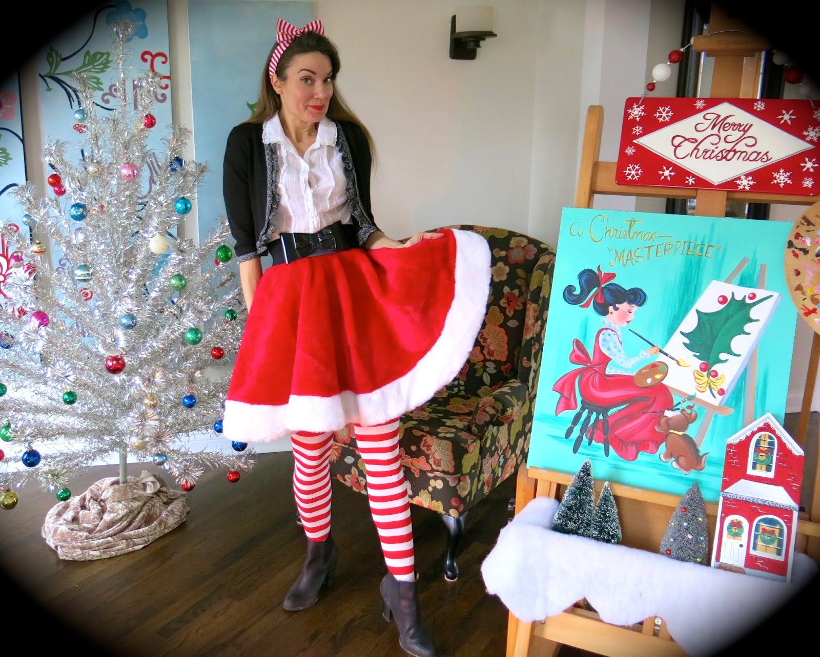 Cassie Stephens DIY Another Christmas Tree Skirt to Lady Skirt