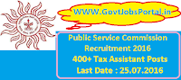 Public Service Commission Recruitment 2016