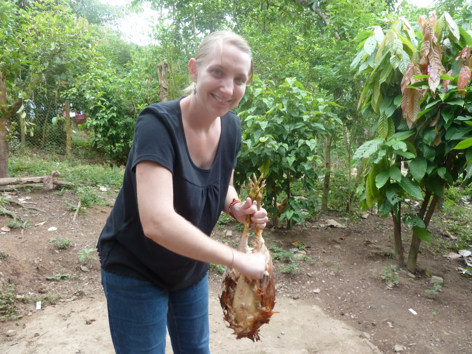 sexi girl slaughter chiken