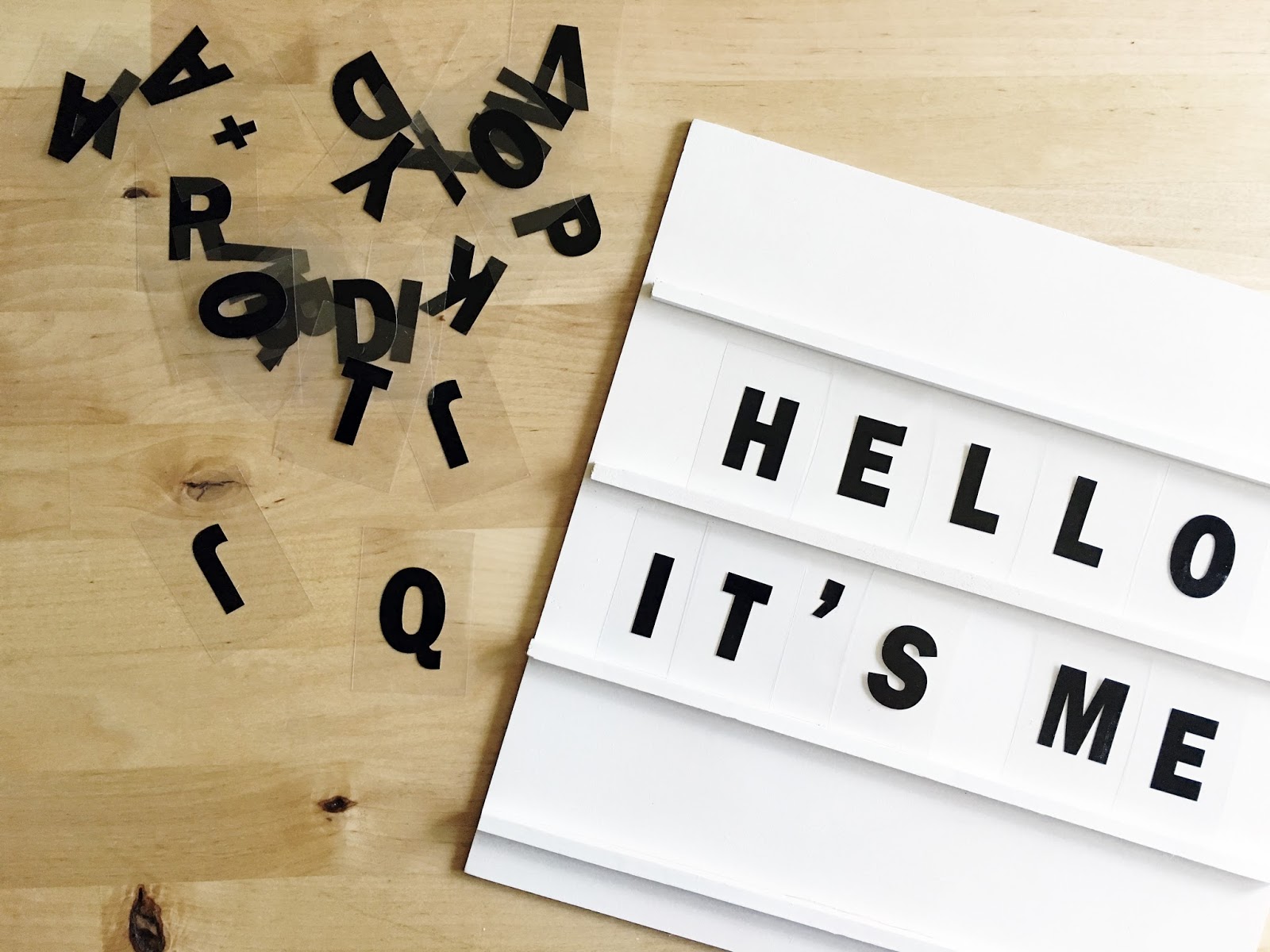 Ray & A DIY Plywood Letterboard