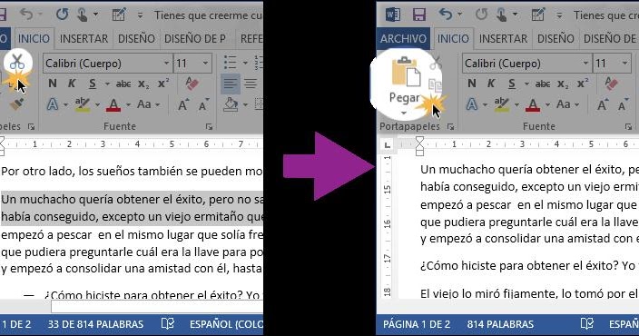Tutorial de Word: Cortar, copiar y pegar en Word
