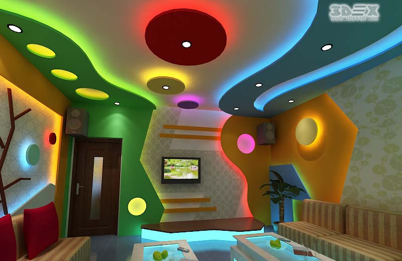 Latest 50 Pop False Ceiling Designs For Living Room Hall 2019