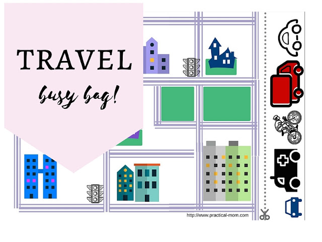 The Practical Mom's Travel Busy Bag: Road Map (Practical Mondays #20)