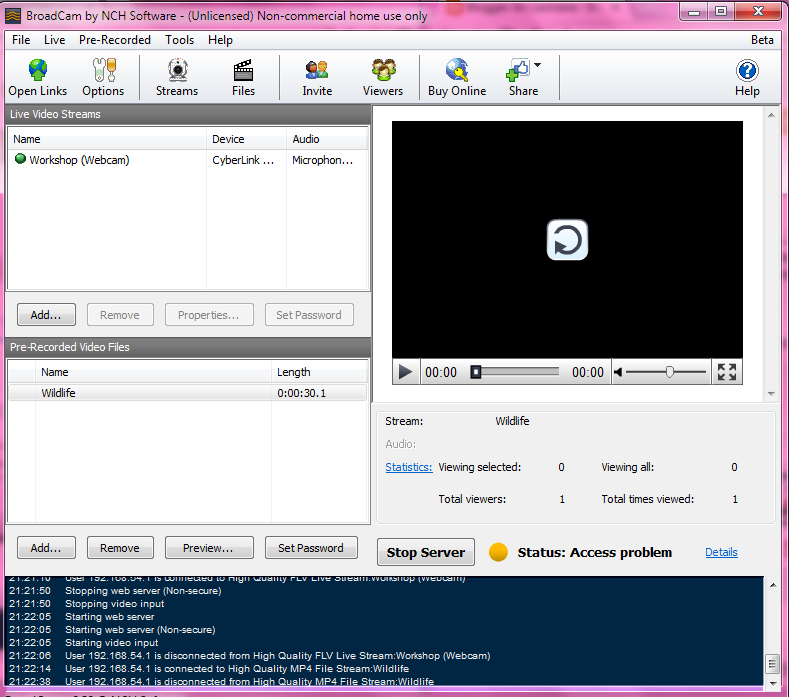 Iin Lesmana Membuat Server Video Streaming dengan Broadcam Live Video Streaming