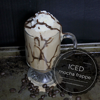 Using chocolate and coffee to make your frappe at home much cheaper than buying at a coffee shop.