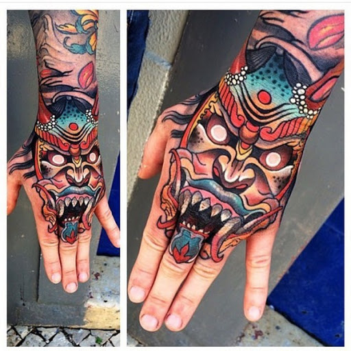Hamsa/tatuagem de Dragão