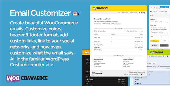 Download Email Customizer V2.22 for WooCommerce Wordpress Plugin