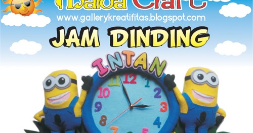 JAM DINDING MINIONbBi | Gallery Kreatifitas