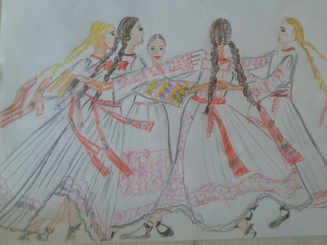 lado hrvatske narodne nošnje #illustration #folkloredress