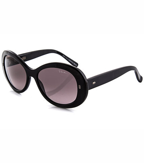 Giorgio Armani Oval Black Sunglasses - Hook of the Day