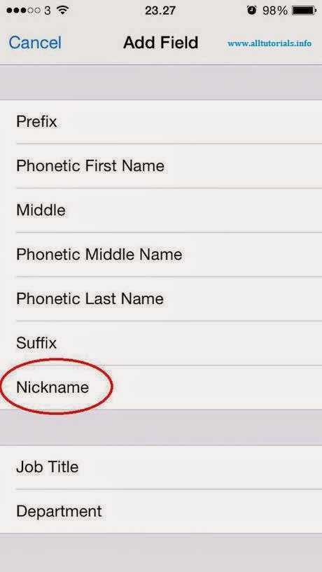 Cara Membuat Nickname di iPhone 8