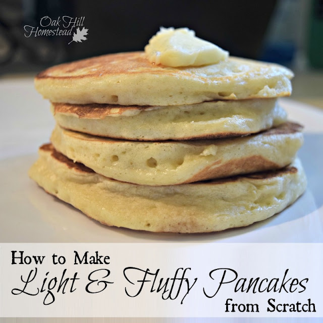 How to Make Light and Fluffy Pancakes from Scratch Oak Hill Homestead