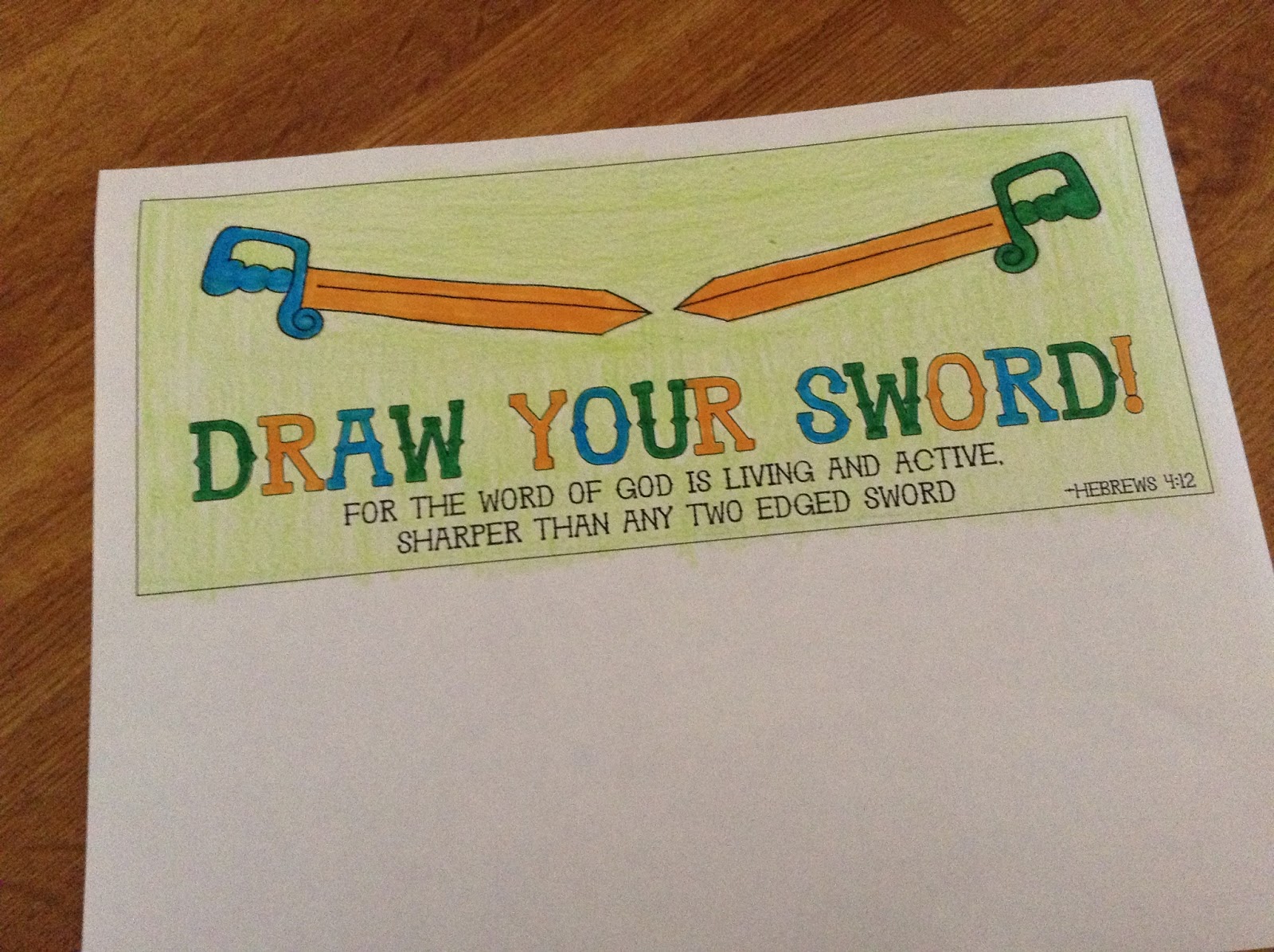 Look to Him and be Radiant Armor of God Draw Your Sword Game