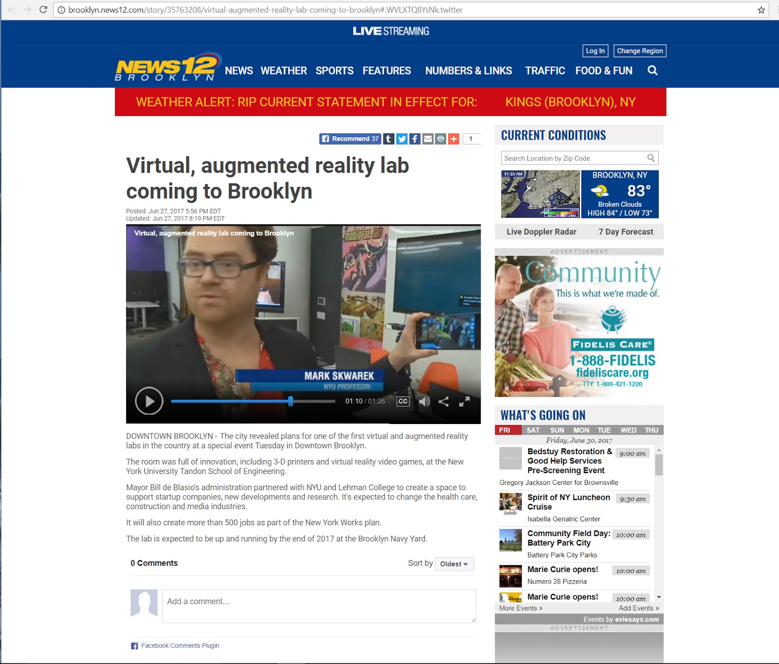 mark skwarek's blog Virtual, augmented reality lab coming to Brooklyn