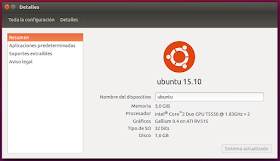 Detalles Ubuntu 15.10