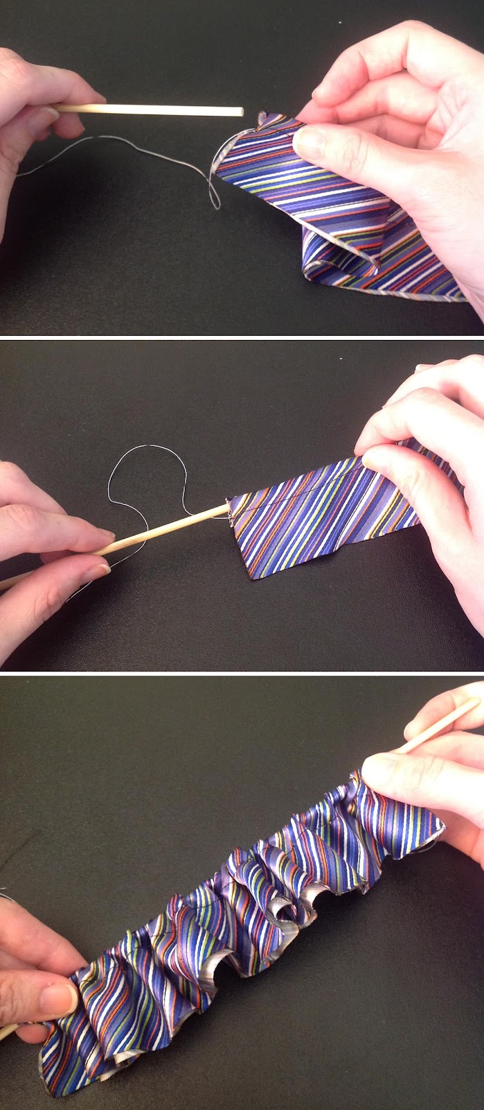 The Creative Cubby: Preppy Projects Week: Ruffle Tie Necklace