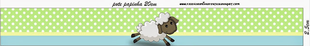 Ovejita en Fondo Celeste y Verde: Etiquetas para Candy Bar para Imprimir Gratis. Etiquetas para Imprimir Gratis de Ovejita en Fondo Celeste y Verde.