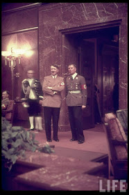 Adolf Hitler and Albert Bormann color photos of World War II worldwartwo.filminspector.com
