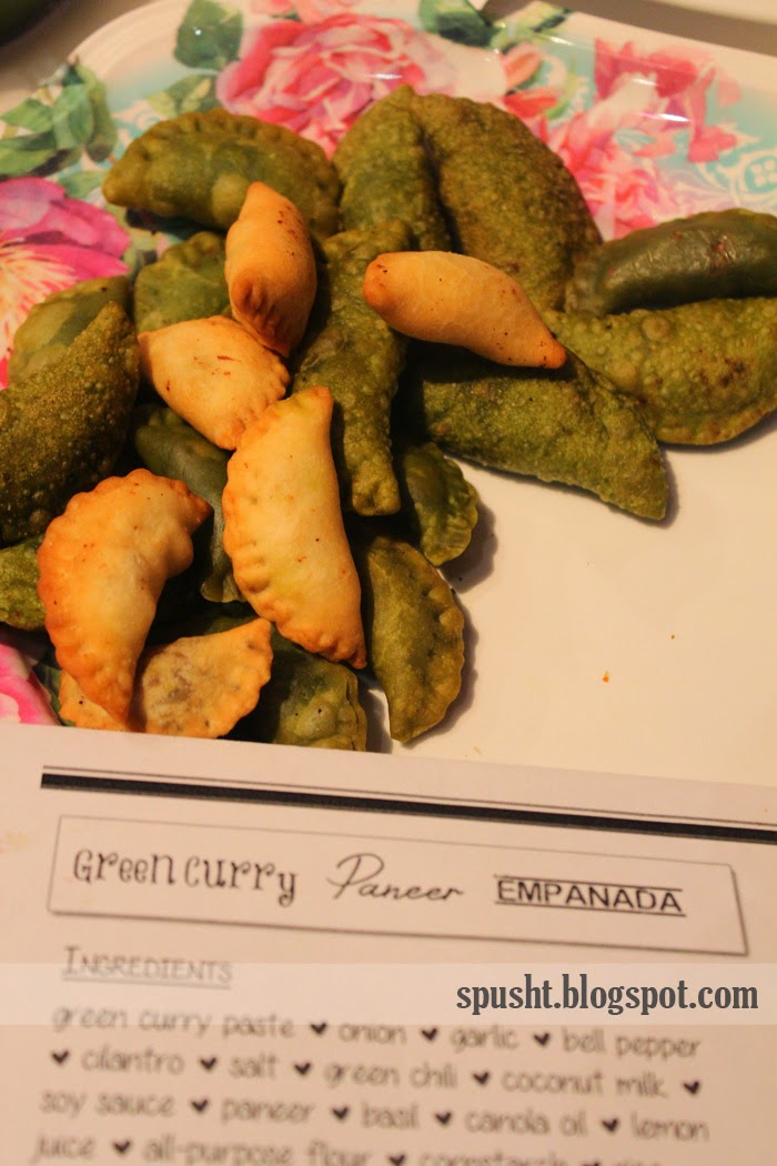 Green Curry Flavored Paneer Empanada Fusion Nutrient Appetizer