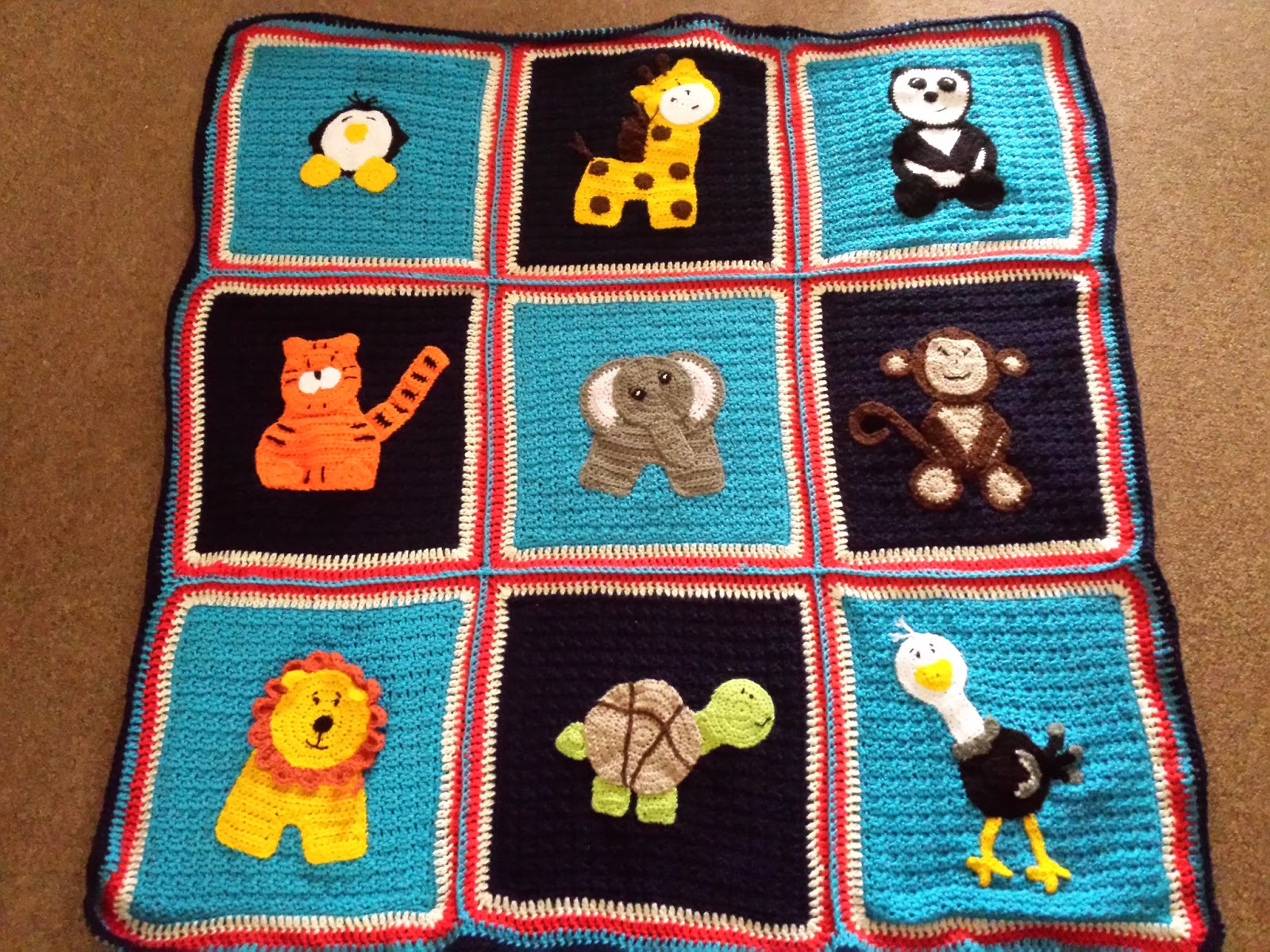 Blooming Lovely Finished Item Crochet Zoo Blanket