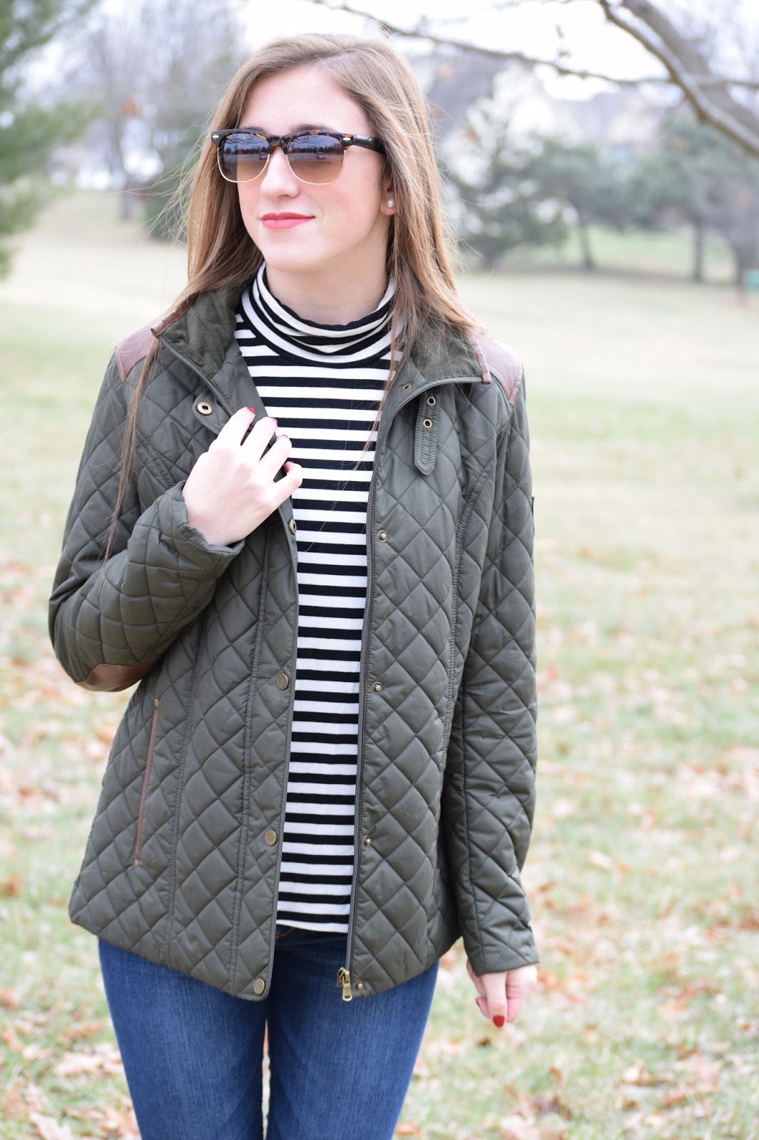 Ralph Lauren Olive Quilted Jacket - Falling for Autumn