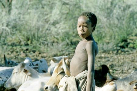 a boy of Chamus who pastures cow