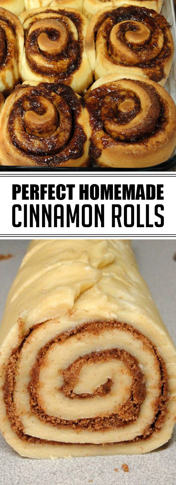 Perfect Homemade Cinnamon Rolls #dessert #cinnamonrolls