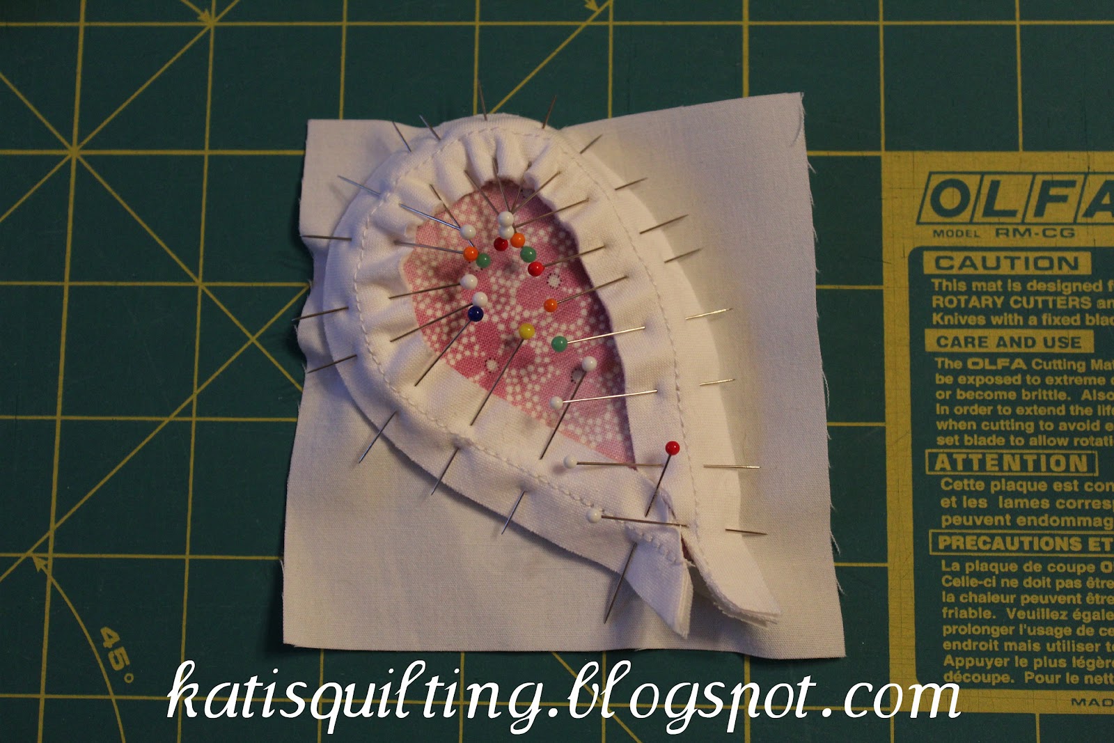 Kati's Quilting and Sewing How to sew the chenille strips on (tutorial