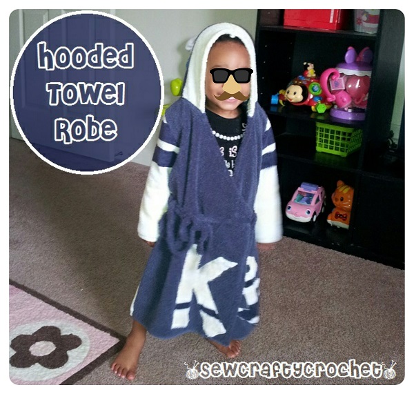 Nautical Hooded Towel Robe Sew Crafty Crochet