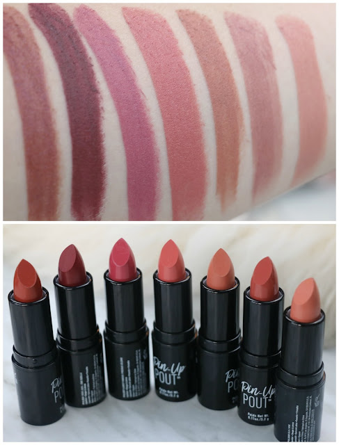 NYX pin up pout lipstick review and swatches