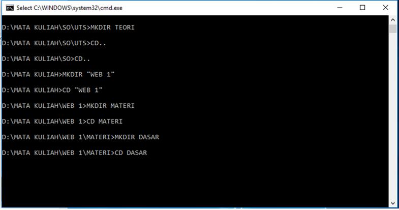 MENGENAL PERINTAH DASAR COMMAND PROMPT ( CMD ): Mengenal perintah dasar ...