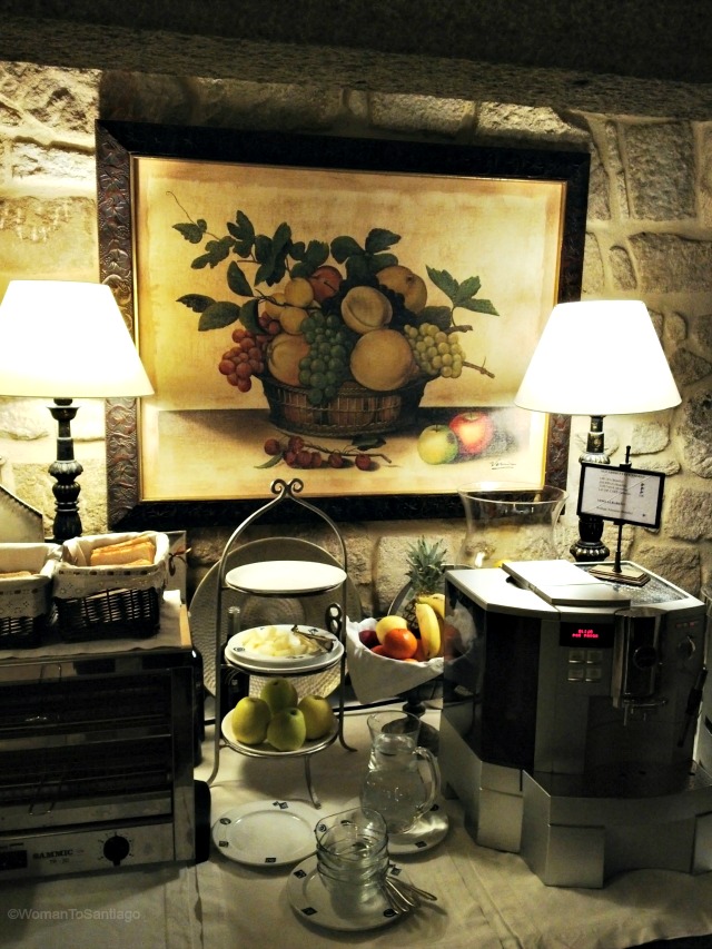 foto de la lareira del desayuno