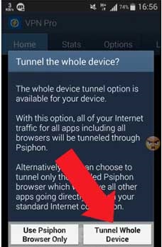Mengubah Kuota FB Dan BBM Menggunakan VPN Pro