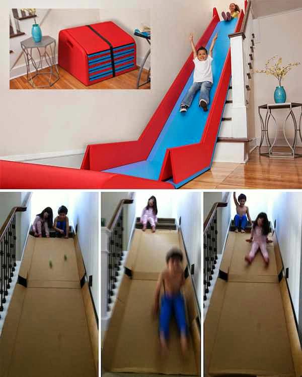 DIY Cardboard Slide Creative Ideas