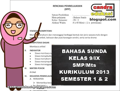 Rpp Smp Mts Bahasa Sunda Kelas 9 Kurikulum 2013 Revisi Daftar Gaji Pns