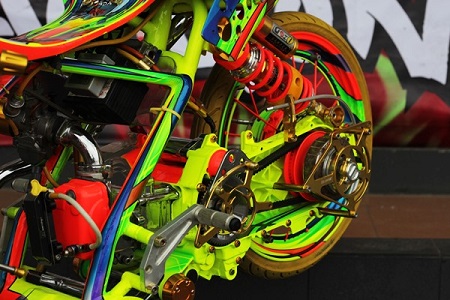 Gambar modifikasi motor drag terbaru modifikasi motor drag